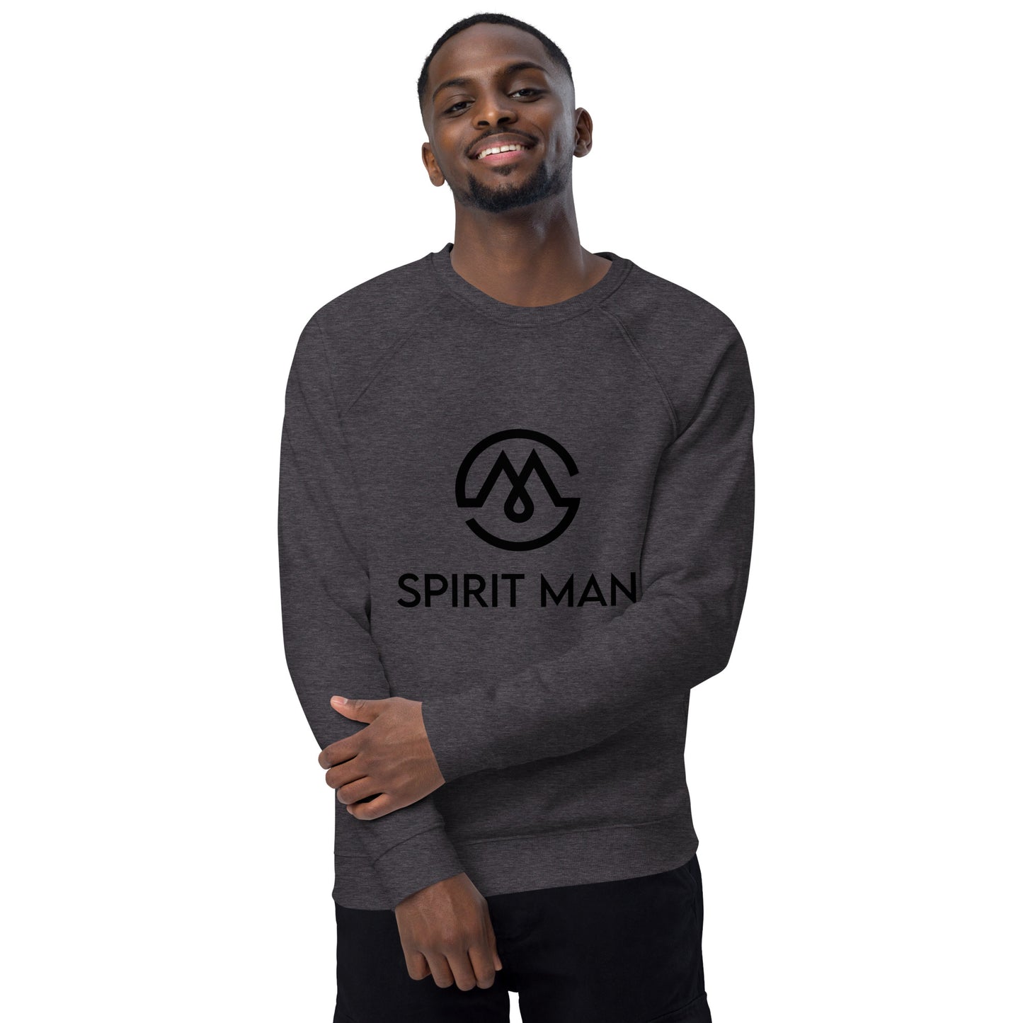 SpiritMan | Unisex organic raglan sweatshirt