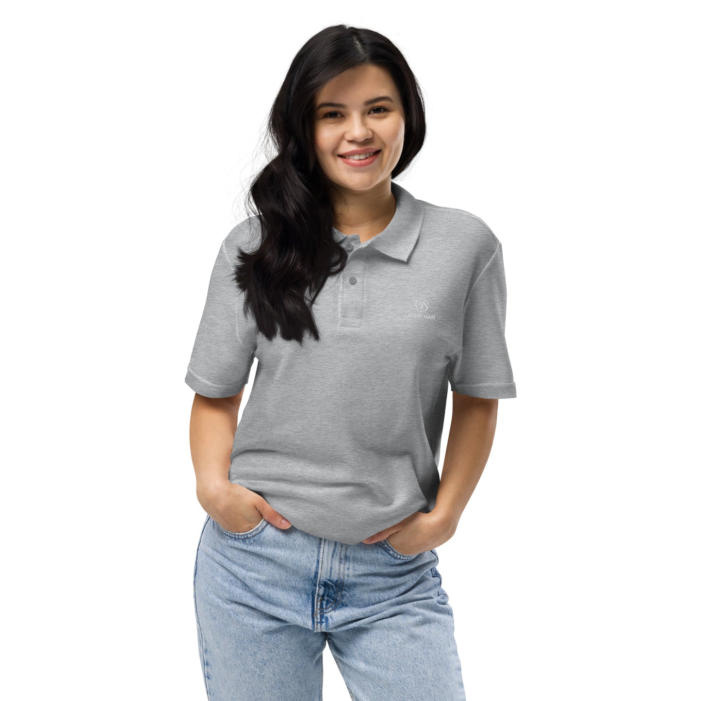 SpiritMan | Unisex pique polo shirt