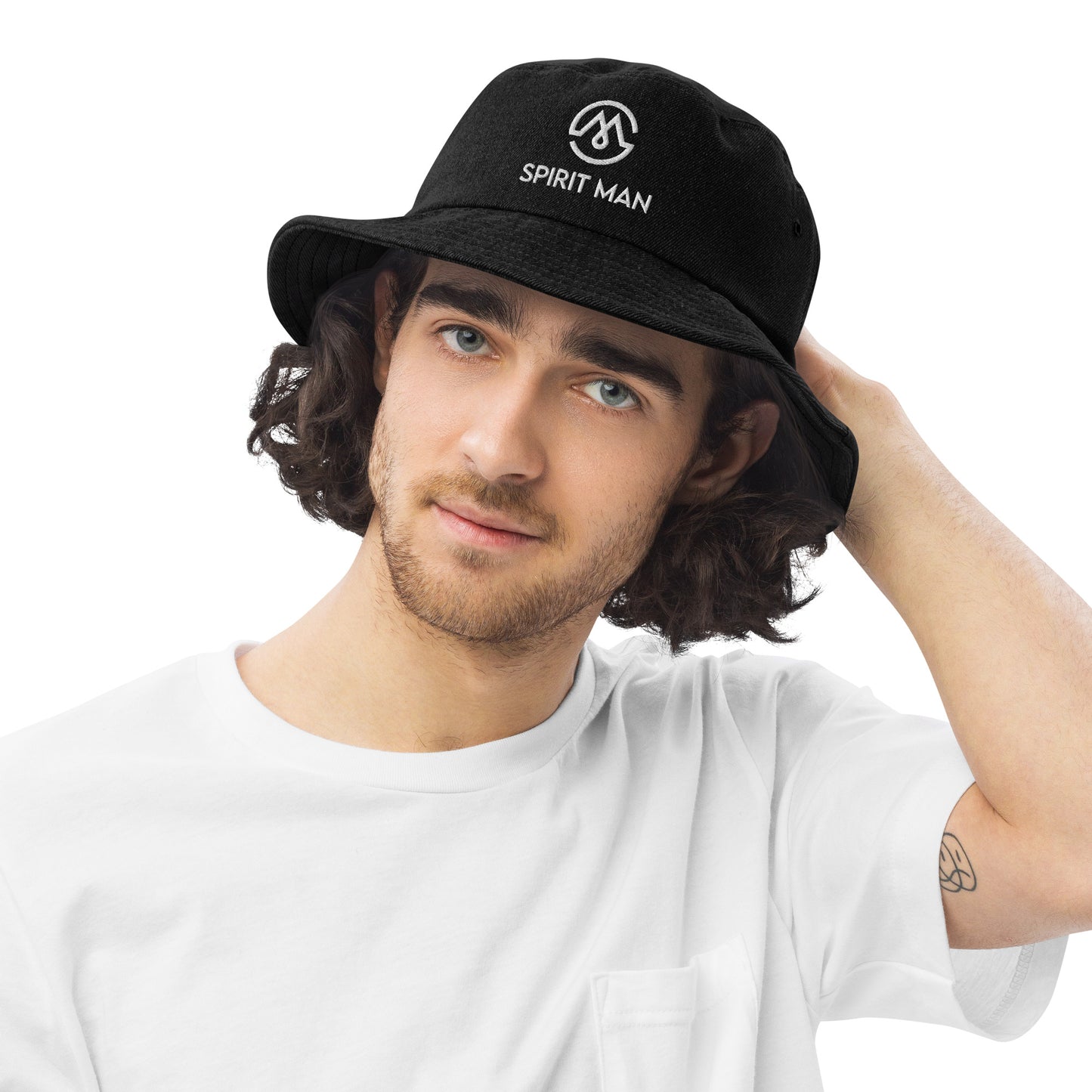 SpiritMan | Denim bucket hat