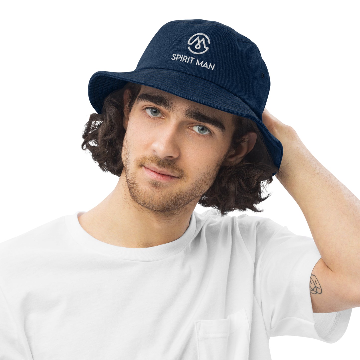 SpiritMan | Denim bucket hat