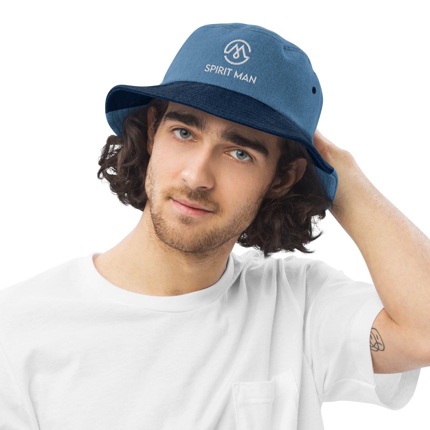 SpiritMan | Denim bucket hat