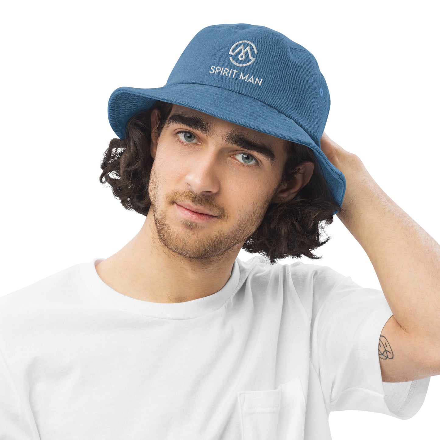 SpiritMan | Denim bucket hat