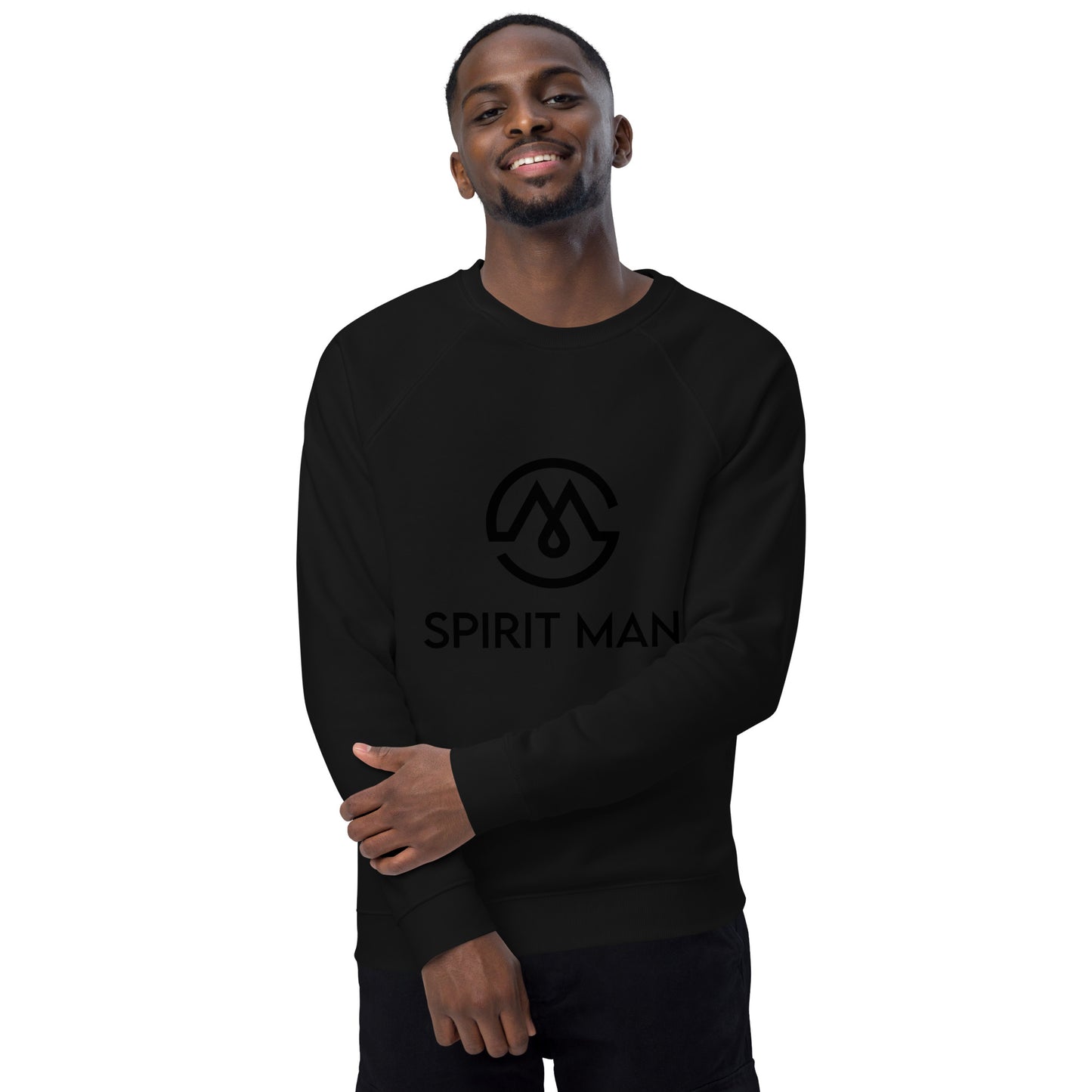 SpiritMan | Unisex organic raglan sweatshirt