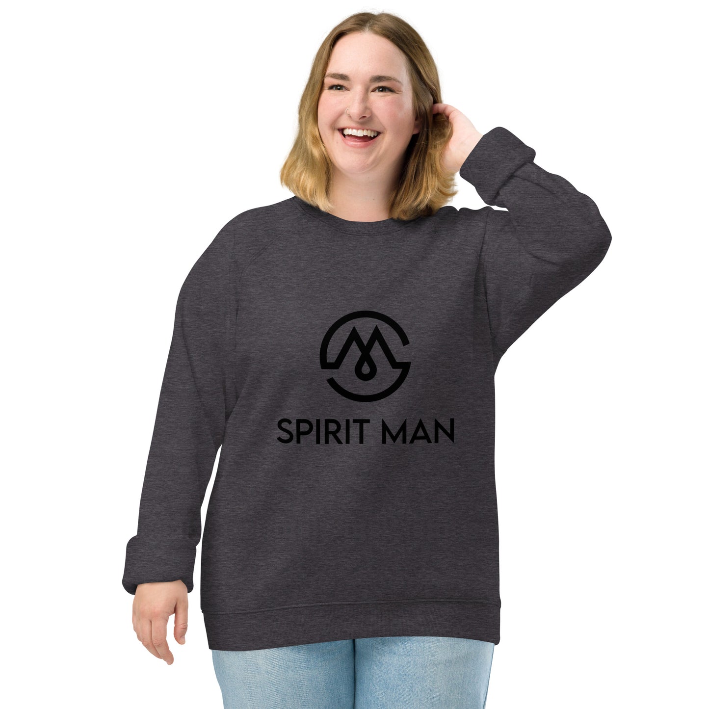 SpiritMan | Unisex organic raglan sweatshirt