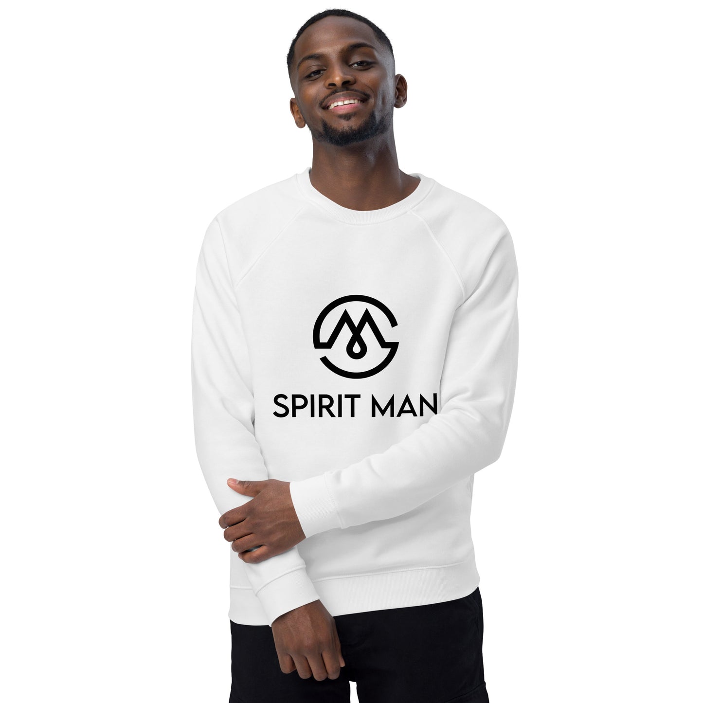 SpiritMan | Unisex organic raglan sweatshirt