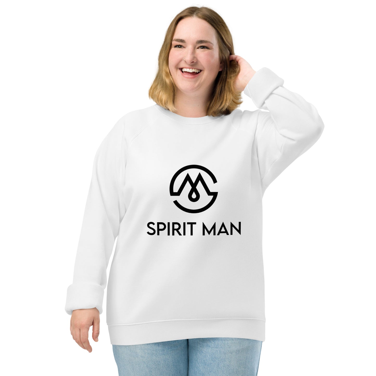 SpiritMan | Unisex organic raglan sweatshirt